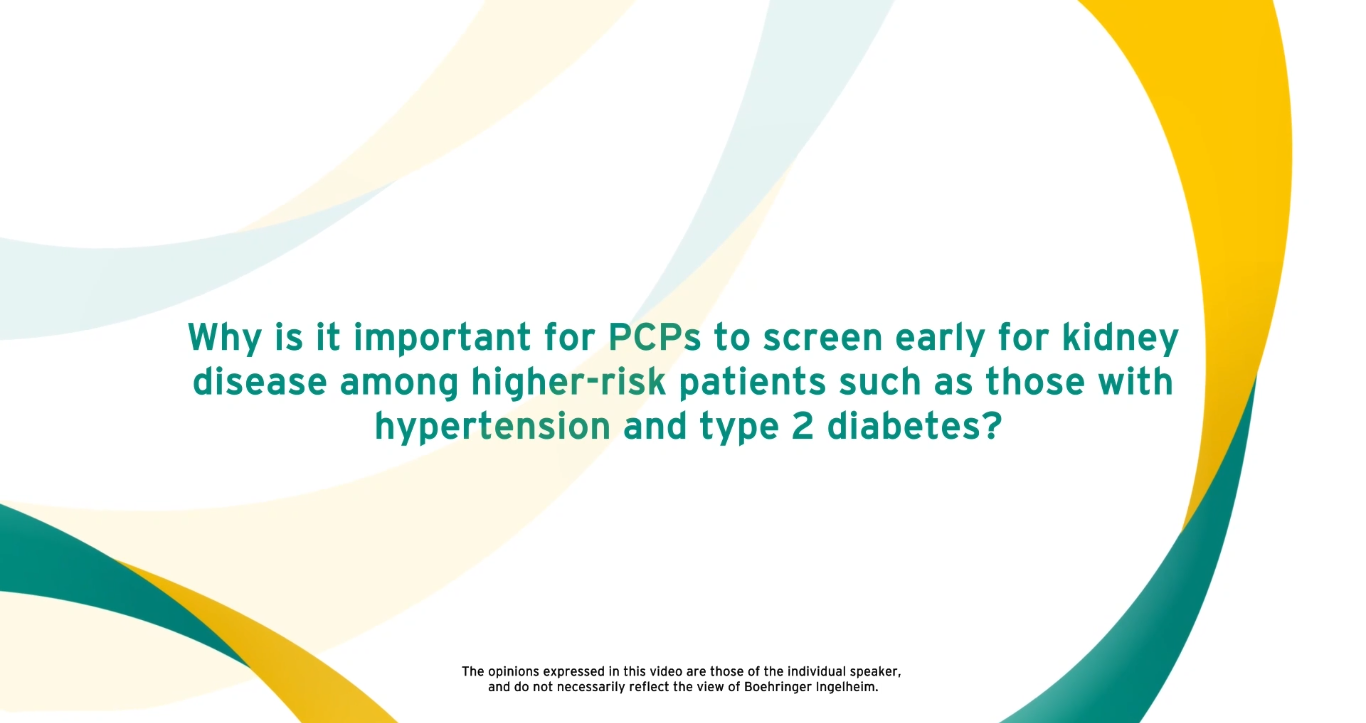 Take a SIP - Prof. Wanner 3 - Early kidney screening by PCP