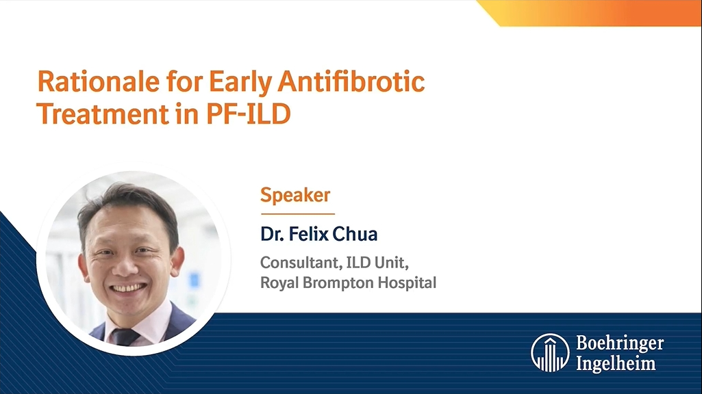 Rationale for early antifibrotic treatment in PF-ILD Video snippet – Dr. Felix